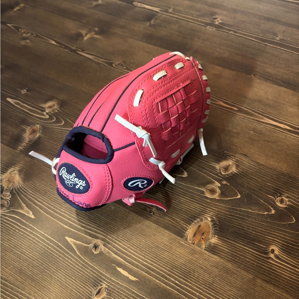 Rawlings Pink and White Softball Glove